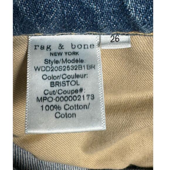 Rag & Bone Rosa‎ Mid-Rise Distressed Boyfriend Jeans in Bristol Size 26 - Picture 8 of 16